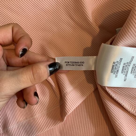 Lacoste Sport Tank Top Women 42 L Large SLIM Fit Ultra Dry Ribbed Knit Racerback - Picture 8 of 10